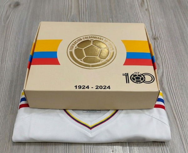 Camiseta Colombia Centenario - Versión Jugador Premium + Caja de Lujo