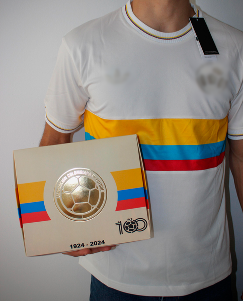 Camiseta Colombia Centenario - Versión Jugador Premium + Caja de Lujo